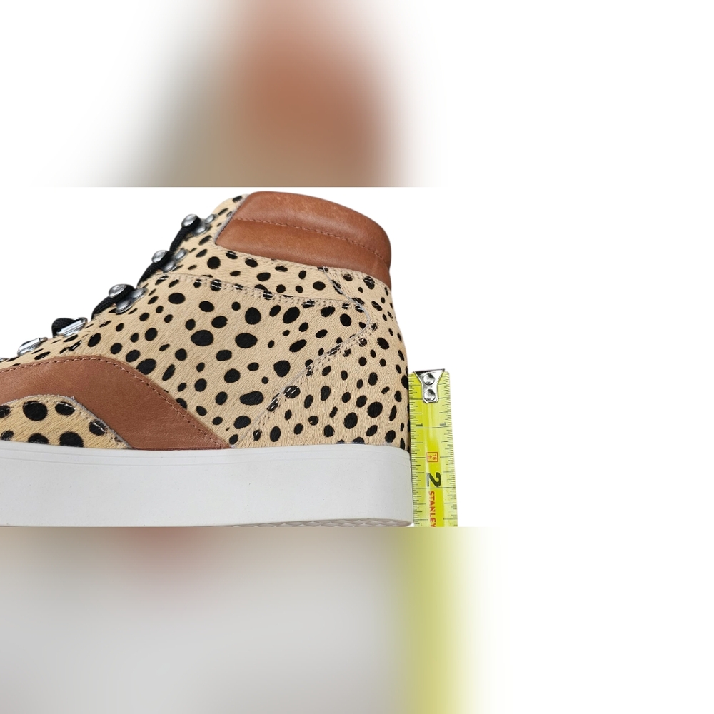 Dolce Vita NEW Size 8 Weber Leopard Print Cow Hair & Leather High-Tops 2.5" Heel - Picture 8 of 15